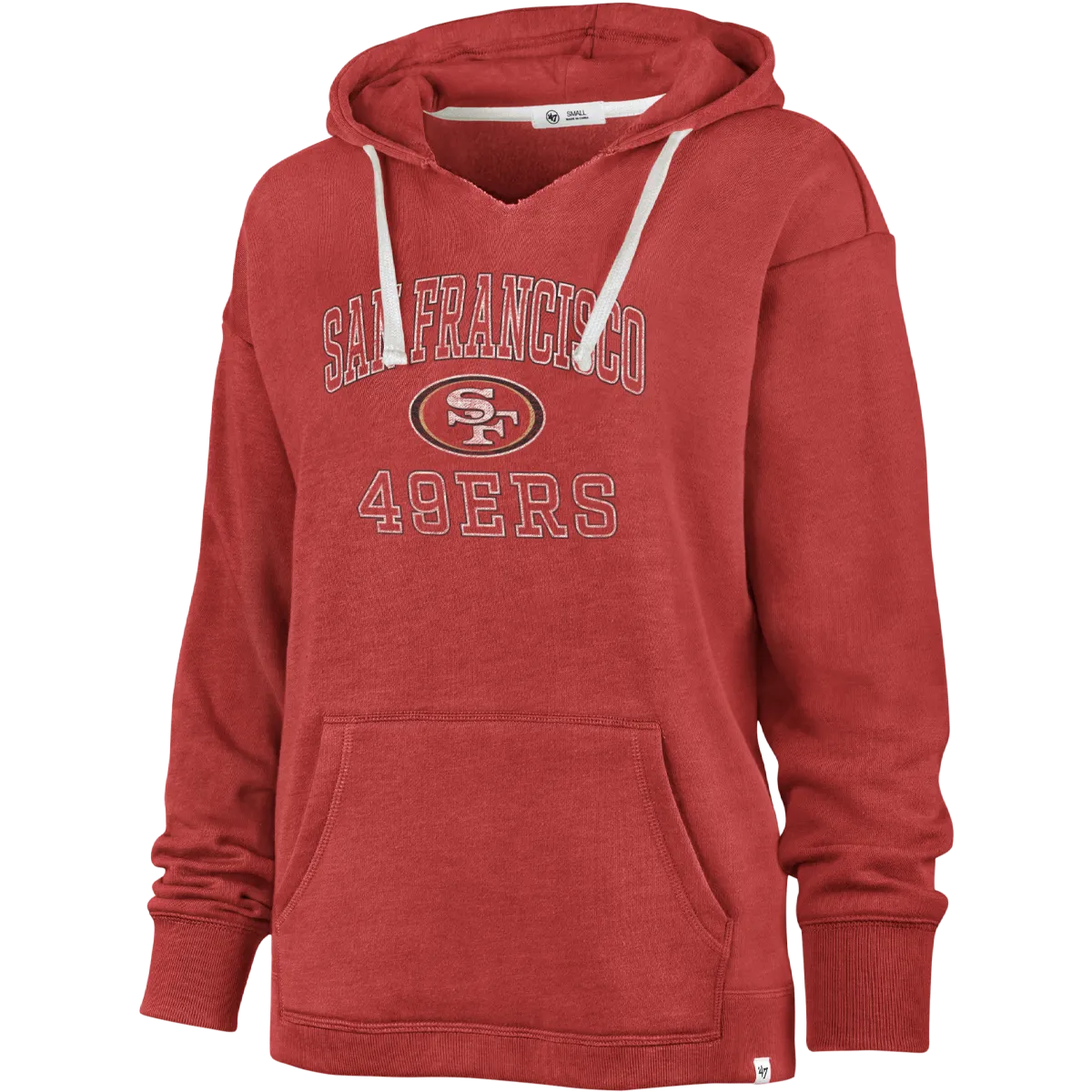 Women's 49ers Clarity Kennedy Hoodie FadeResistantDye Morning Ease