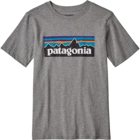 Boys' P-6 Logo Organic Cotton T-Shirt Travel Light Adjustable Hem