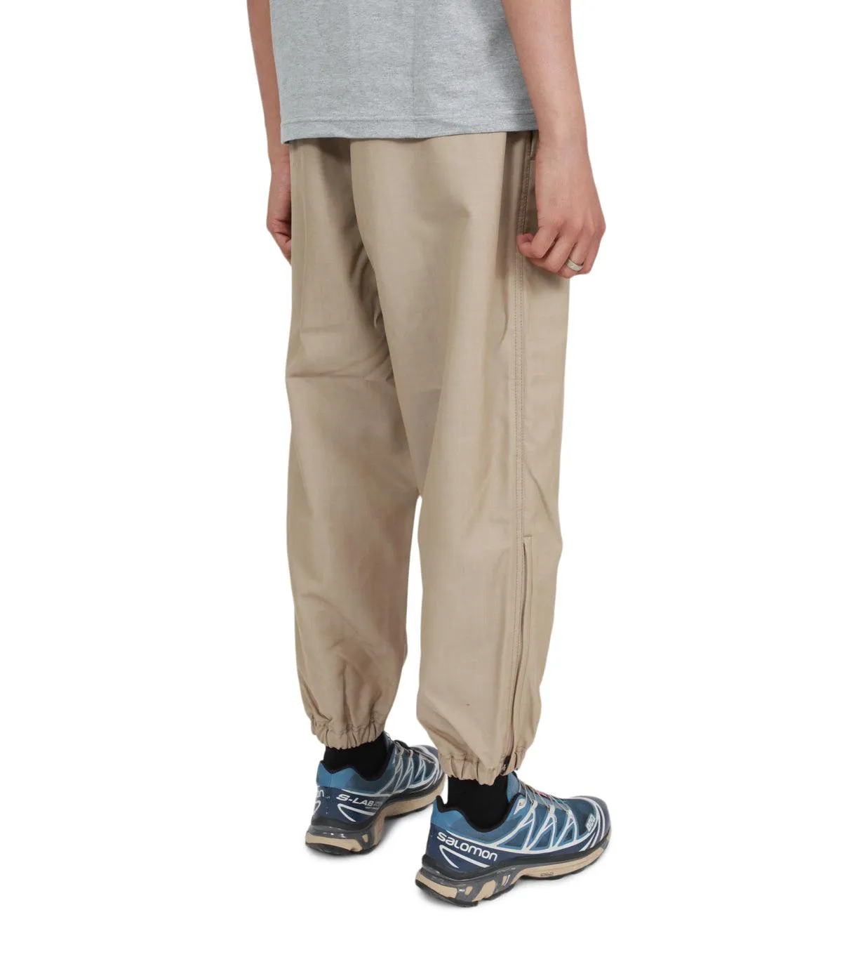 Royal Charm Hidden pockets CdG Homme Wool Mohair Pants Tan