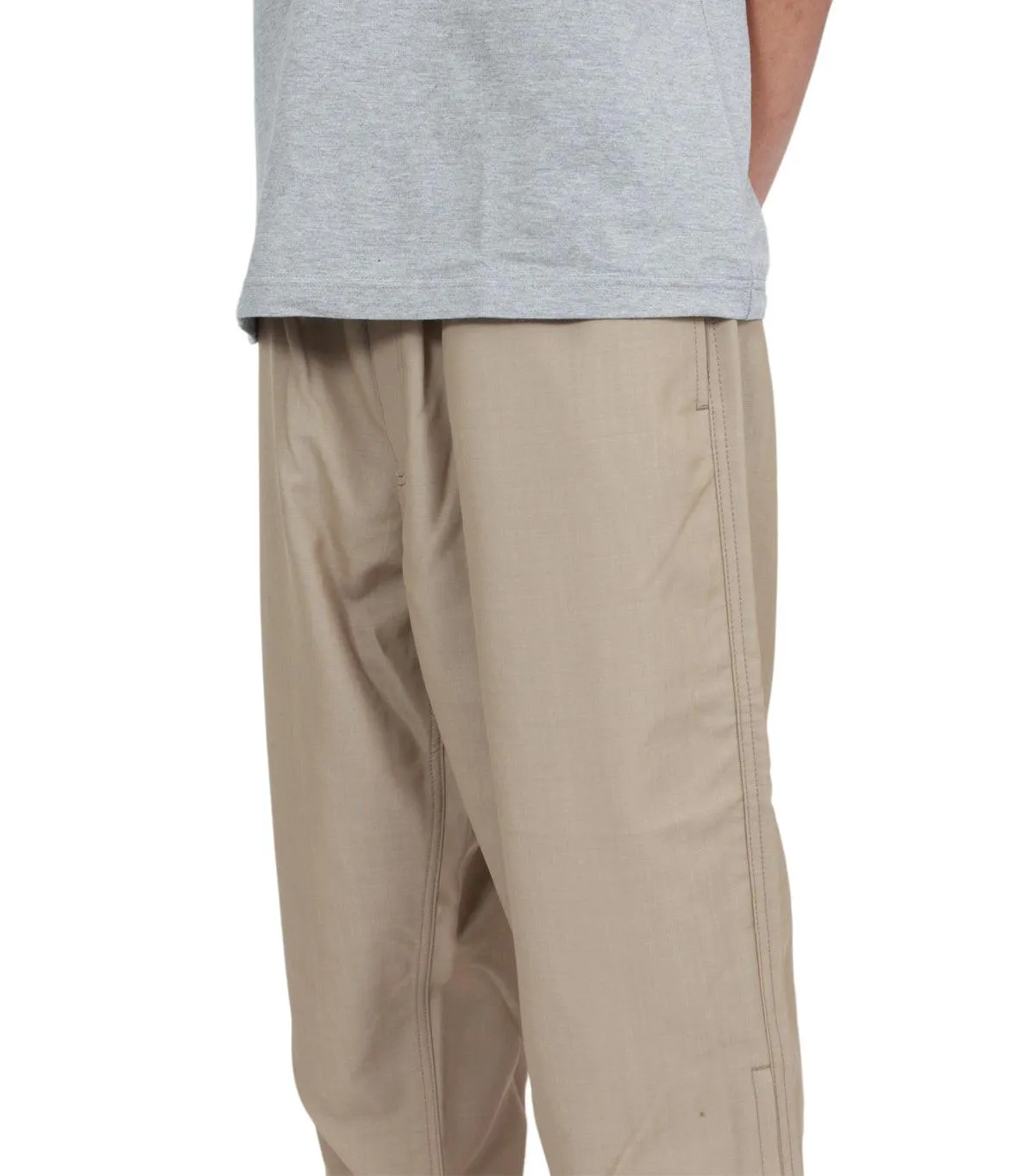 LowMaintenance Material CdG Homme Wool Mohair Pants Tan