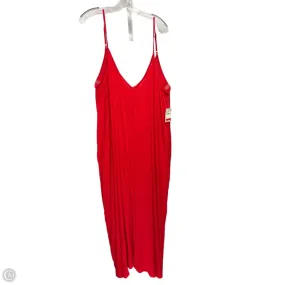relaxed shape Dress Casual Maxi By Lovestitch In Red, Size: L
