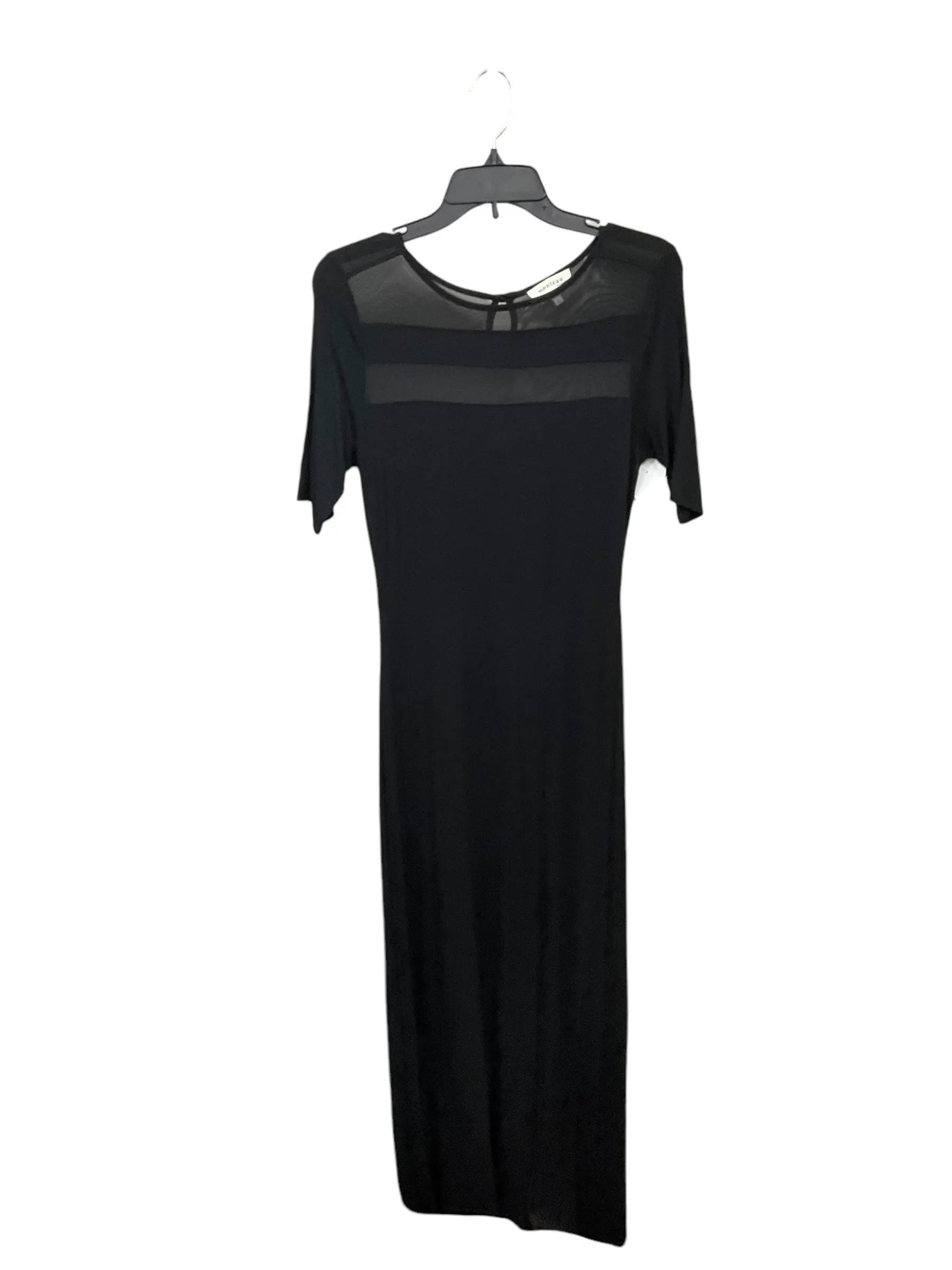 Standout Feature Pastel Sky Dress Casual Maxi By Monteau In Black, Size: L