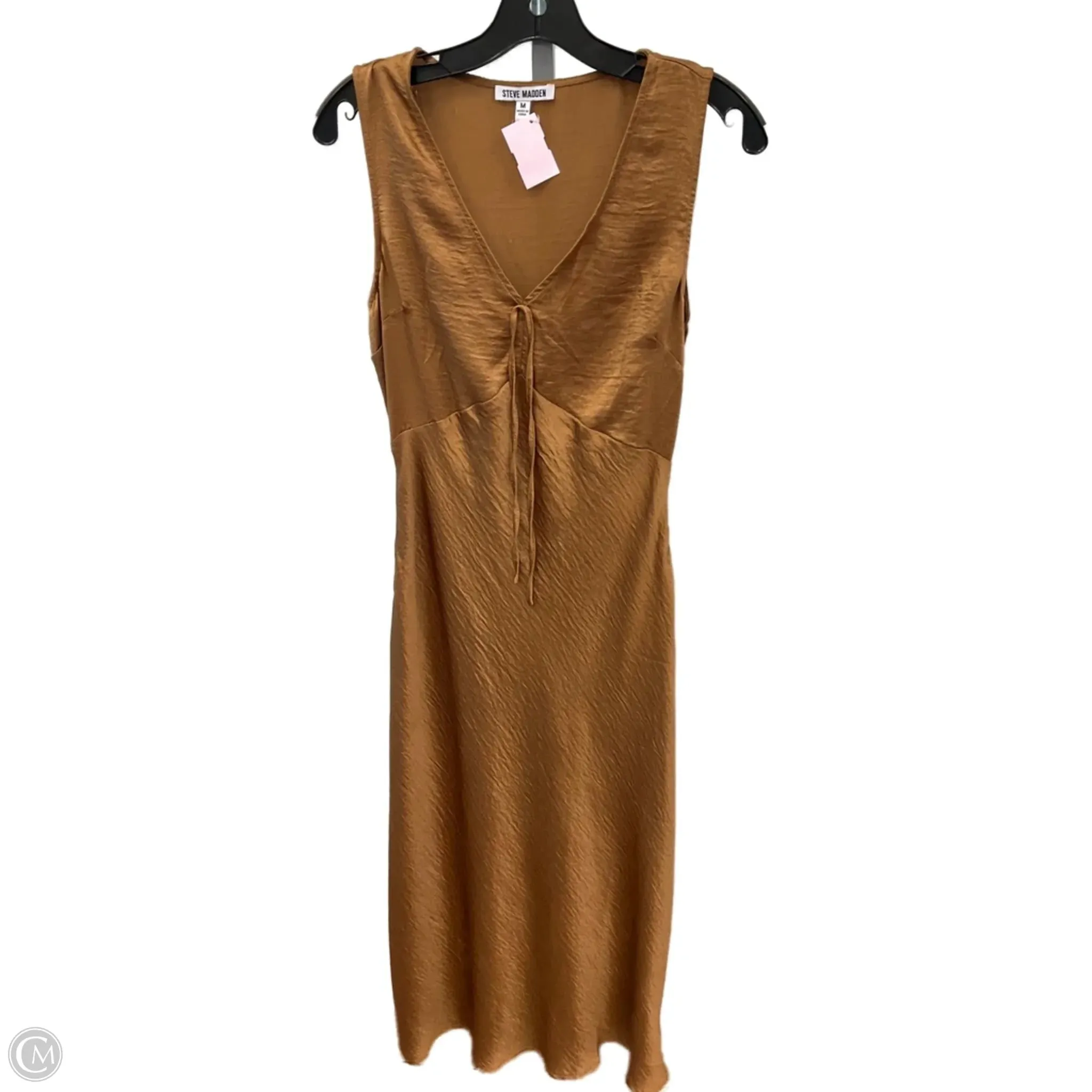 Soft Cut Dress Casual Maxi By Steve Madden In Bronze, Size: M