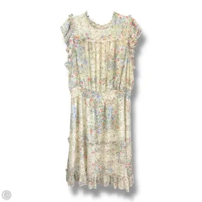 Style Vibes Hook-And-Eye Dress Casual Midi By Cece In Floral Print, Size: 3x