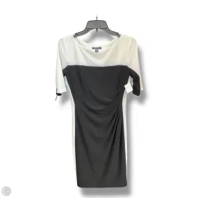 Petite friendly Dress Casual Midi By Chaps In Black & White, Size: M