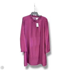 Dress Casual Midi By J. Crew In Purple, Size: 1x Neutral Form Belt Waist