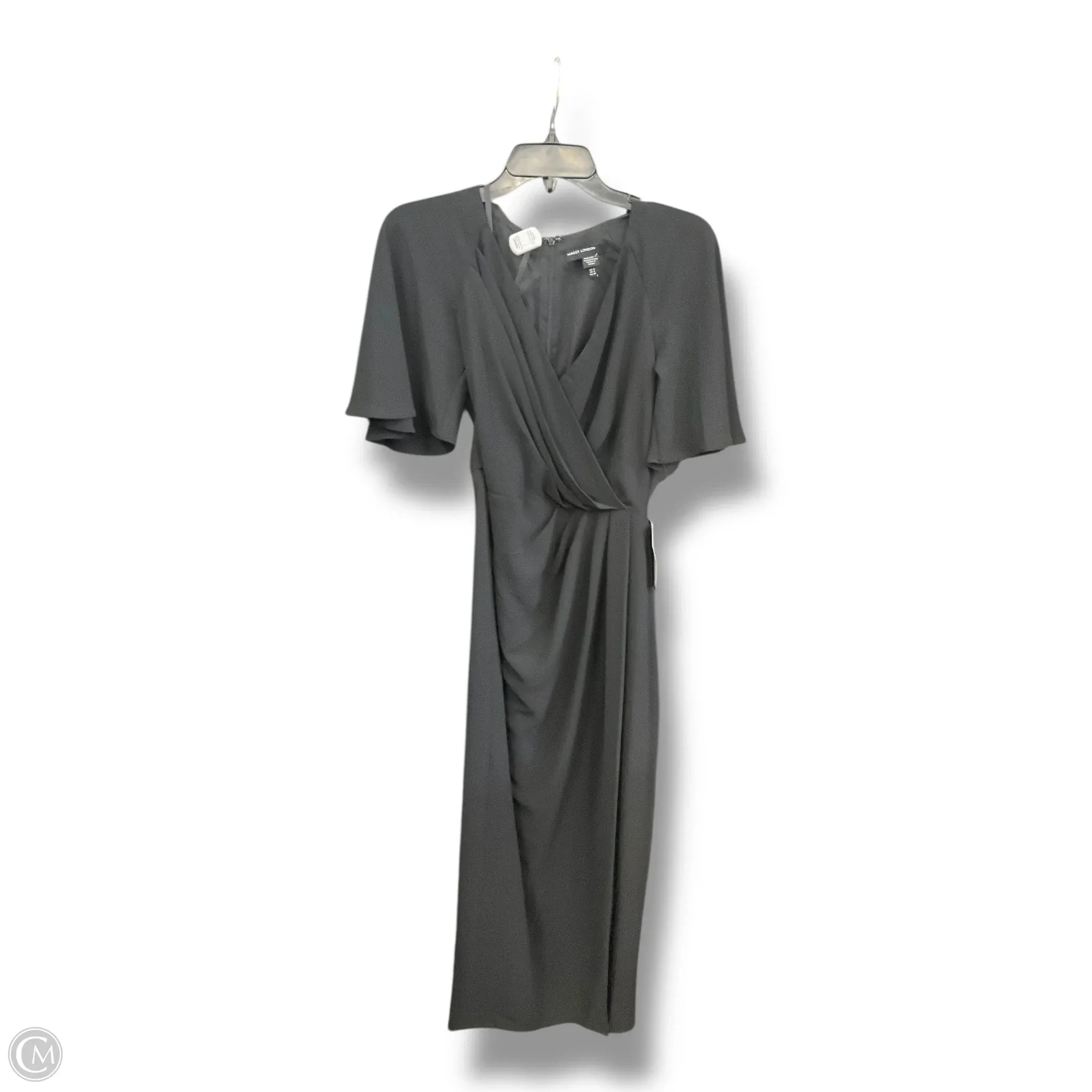 Dress Casual Midi By Maggy London In Black, Size: 4 Bright Mood
