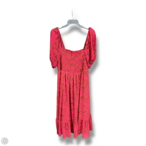 Calm Grace Edgy vibes Dress Casual Midi By Torrid In Red, Size: 1x