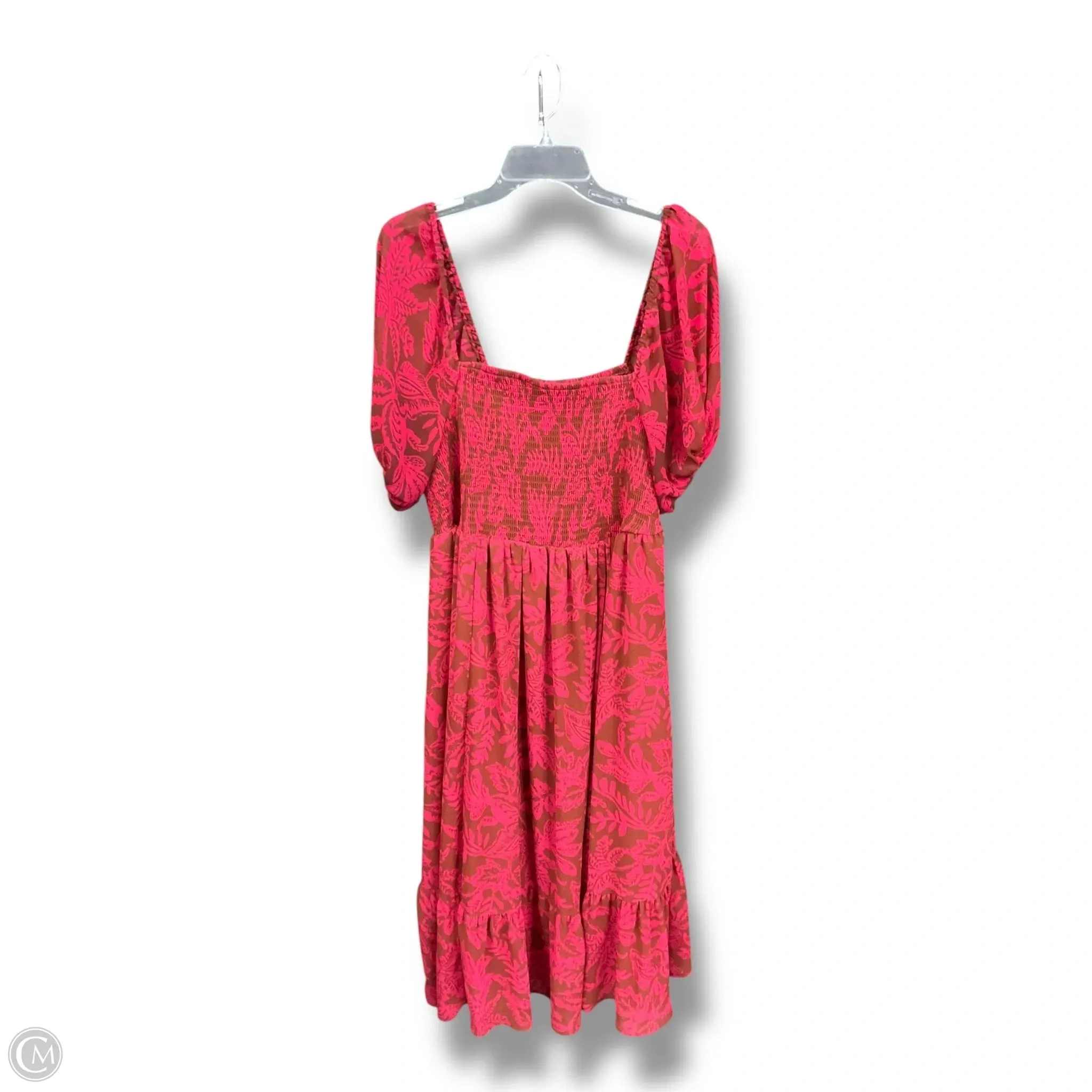 Calm Grace Edgy vibes Dress Casual Midi By Torrid In Red, Size: 1x