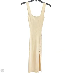 Contemporary Fit Dress Casual Midi By Windsor In Beige, Size: S