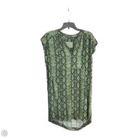 Timeless Look Wear Dress Casual Short By Anthropologie In Snakeskin Print, Size: Xs