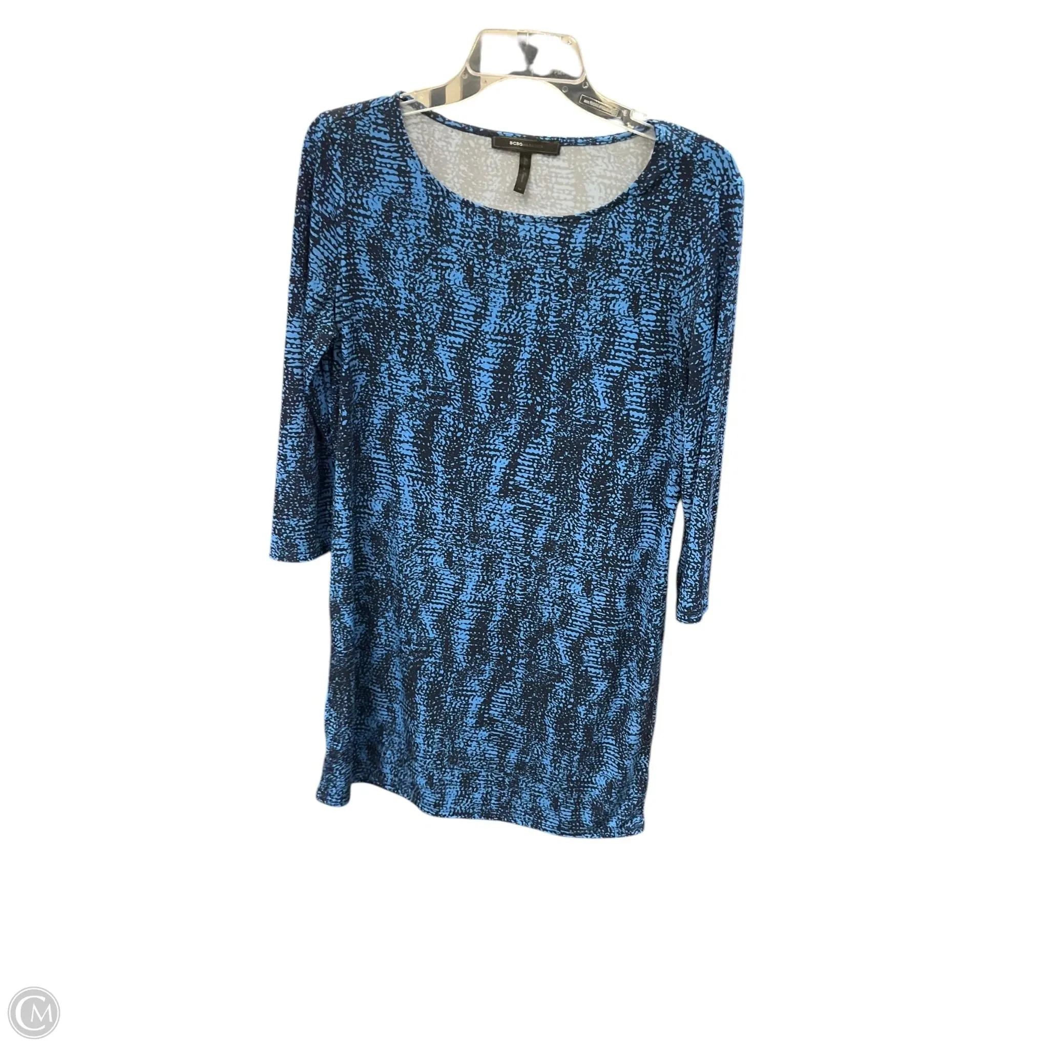 Dress Casual Short By Bcbgmaxazria In Blue, Size: M Layered Form