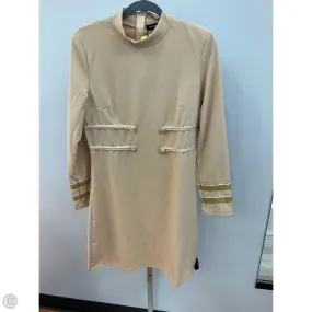 Luxe Fabric Easy Vibe Dress Casual Short By Clothes Mentor In Tan, Size: L
