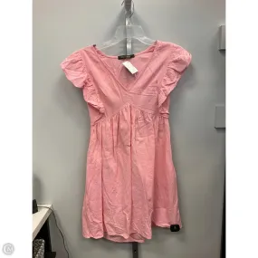 Exclusive-Design Dress Casual Short By Cmc In Pink, Size: S