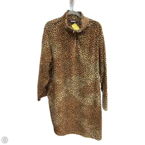 Dress Casual Short By Lands End In Animal Print, Size: 3x Tonal-Panel Fold-Over-Detail