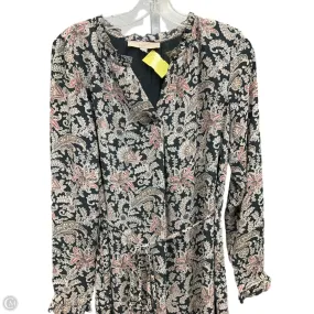 Dress Casual Short By Loft In Grey & Pink, Size: Xs City Flow Soft Fabric
