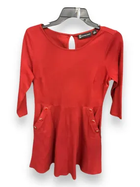 Formal Setting Dress Casual Short By New York And Co In Red, Size: S