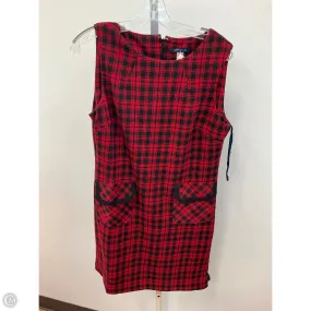Dress Casual Short By Tommy Hilfiger In Plaid Pattern, Size: 10 Bright Feel Pleated design