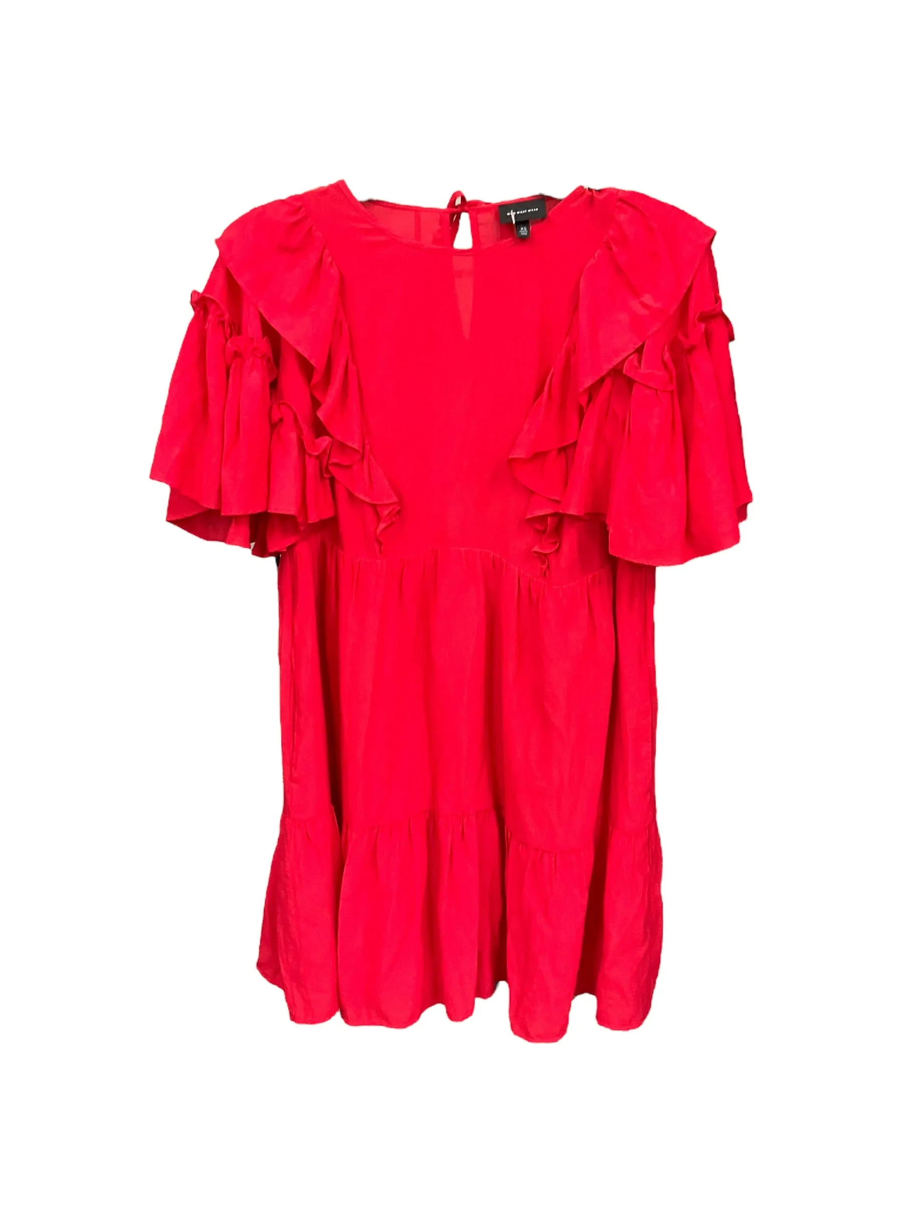 Versatile Comfort Airy Silk Dress Casual Short By Who What Wear  Size: Xs