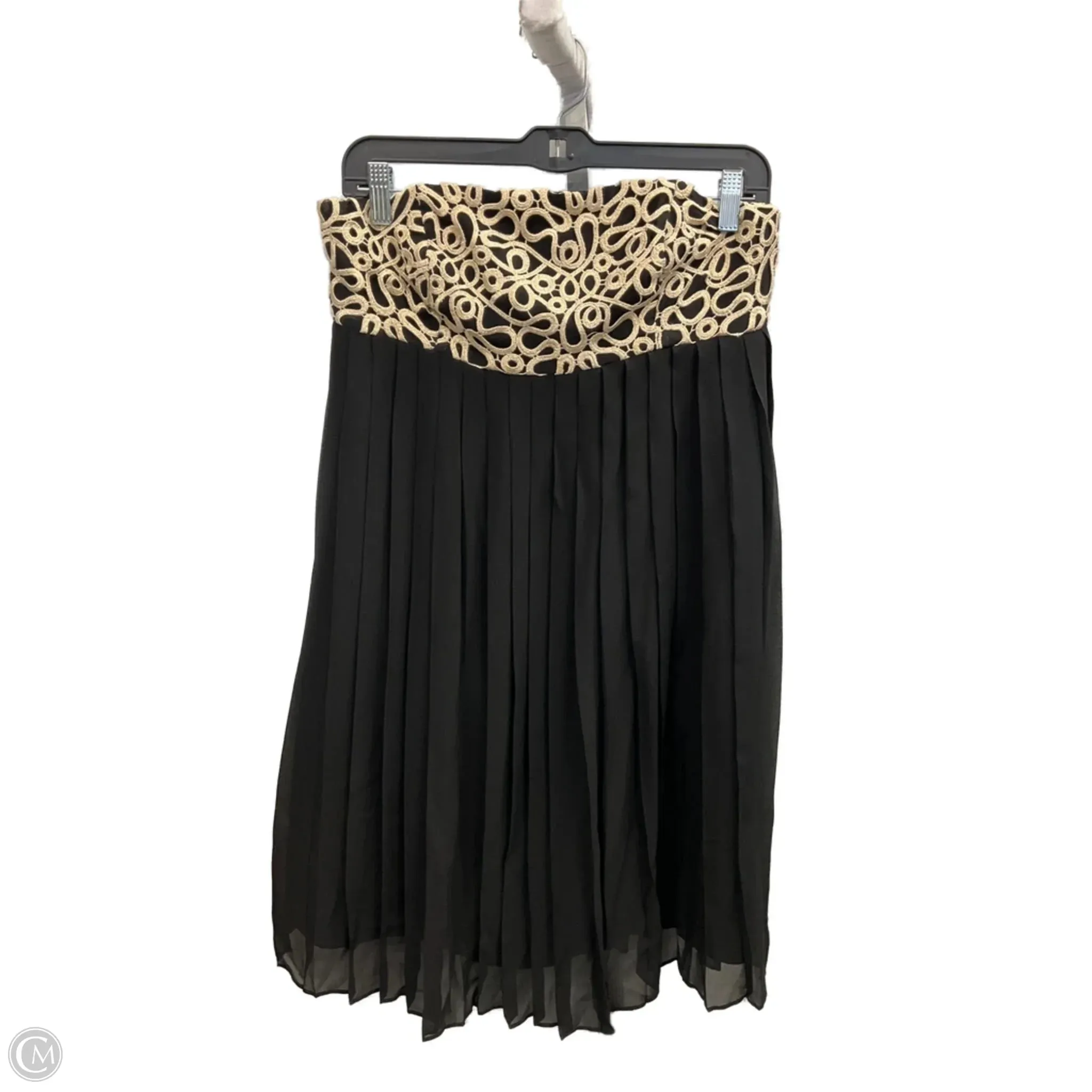 Dress Designer By Lilly Pulitzer In Black & Gold, Size: 4 Walk Mood
