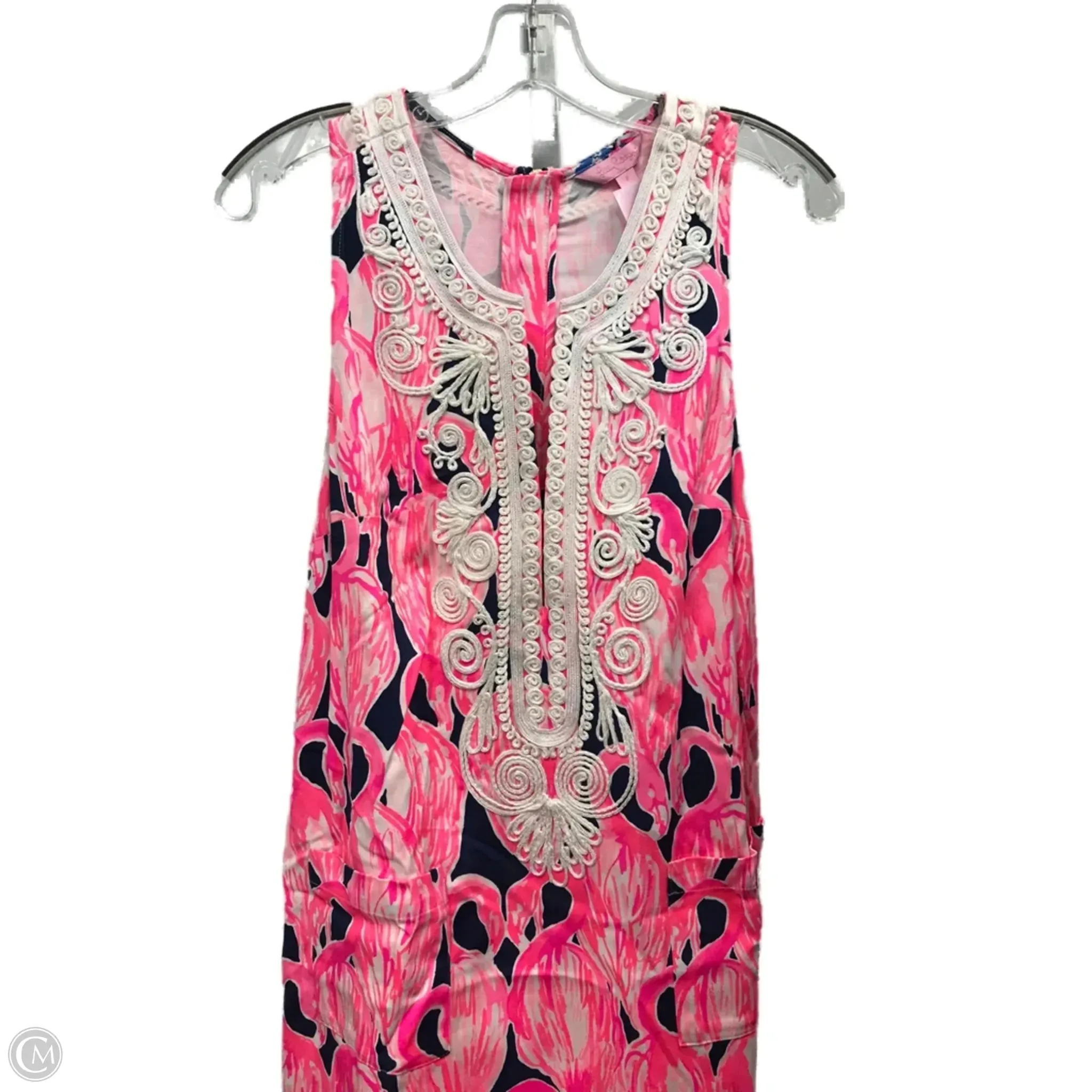 Fashionable Comfort Wear Neutral Aesthetic Dress Designer By Lilly Pulitzer In Blue & Pink, Size: 2