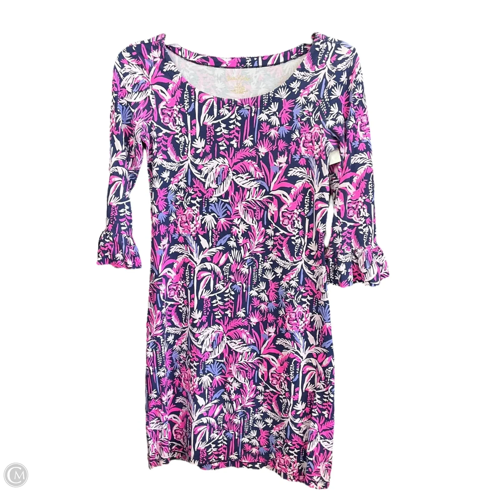 Dress Designer By Lilly Pulitzer In Floral Print, Size: Xxs City Essential