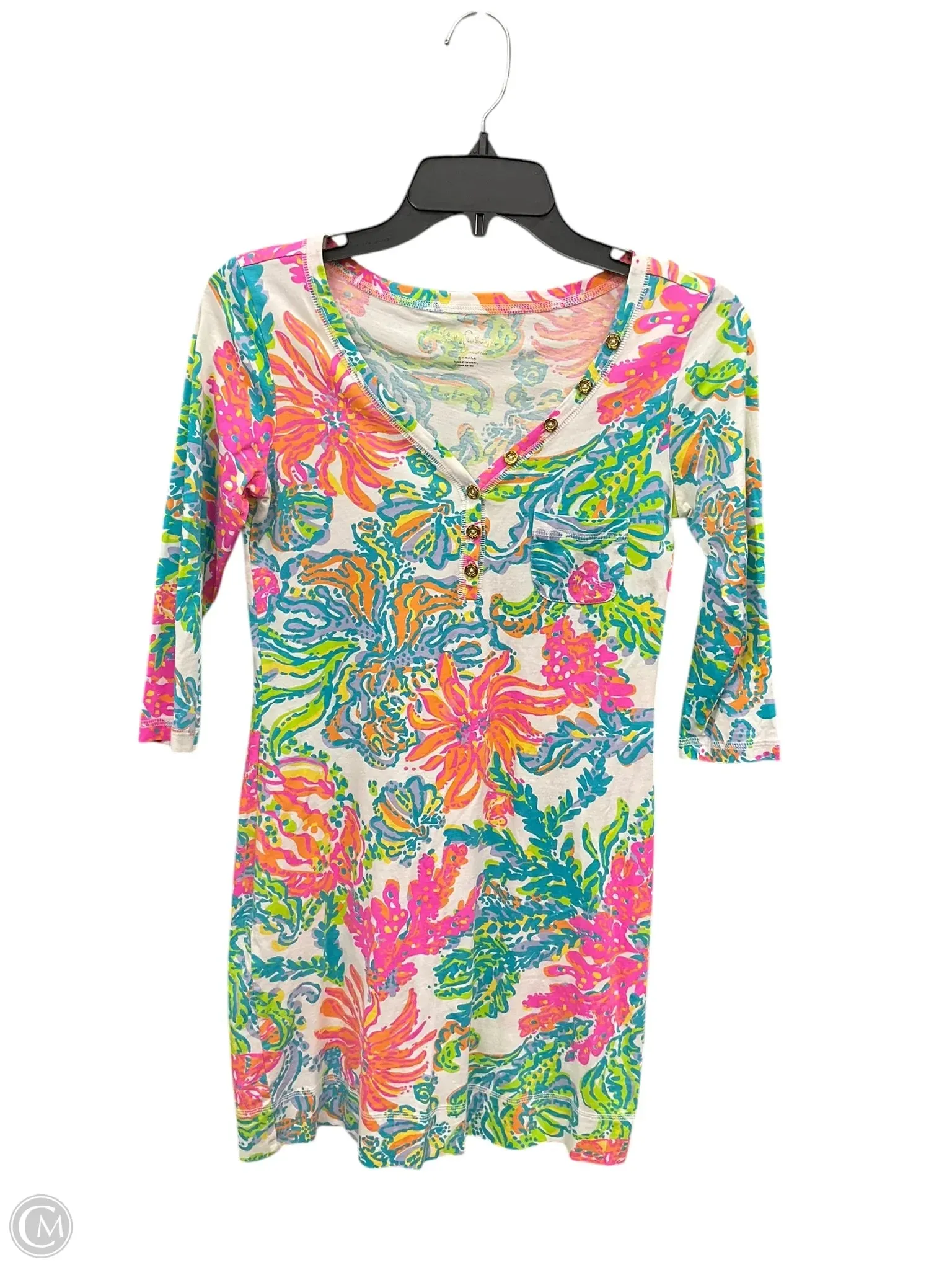 High Hemline Gradient Shade Dress Designer By Lilly Pulitzer In Multi-colored, Size: Xs