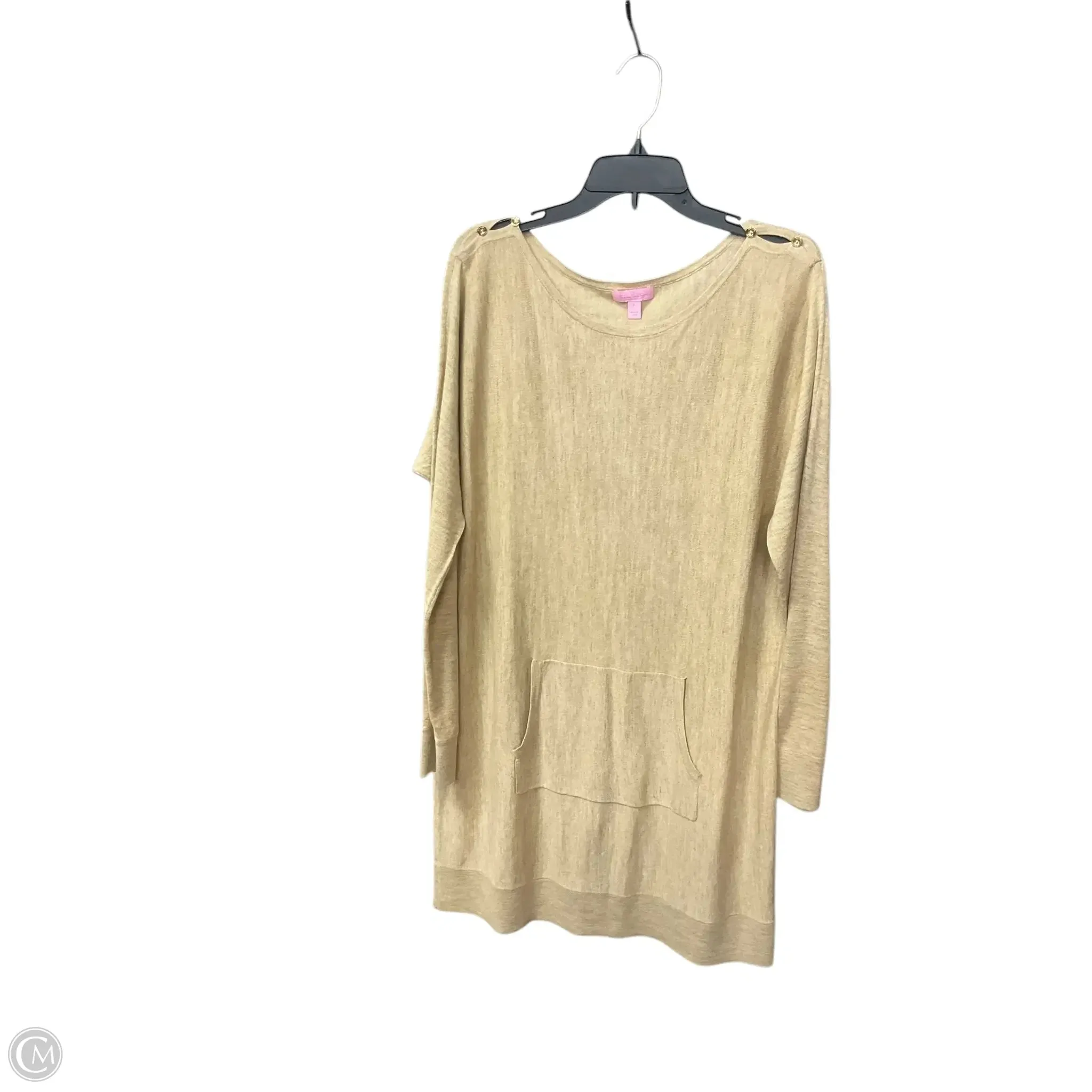 Dress Designer By Lilly Pulitzer In Tan, Size: L Ready Anytime Everyday Piece