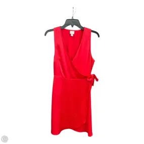 windproof Dress Party Midi By A New Day In Red, Size: S