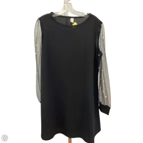 Dress Party Midi By Clothes Mentor In Black, Size: L Romantic Mood Scandi Clean