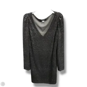 Sheer Look Dress Party Midi By Clothes Mentor In Black, Size: L