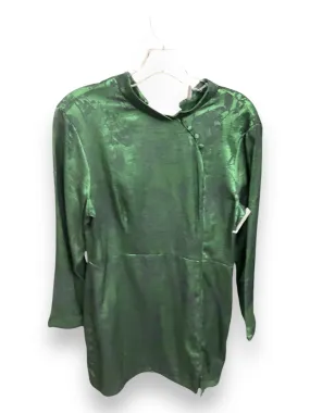 Magic Day Dress Party Midi By Zara In Black & Green, Size: L