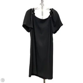 Ribbed-Texture Poised Vibe Dress Party Short By Ann Taylor In Black, Size: 14