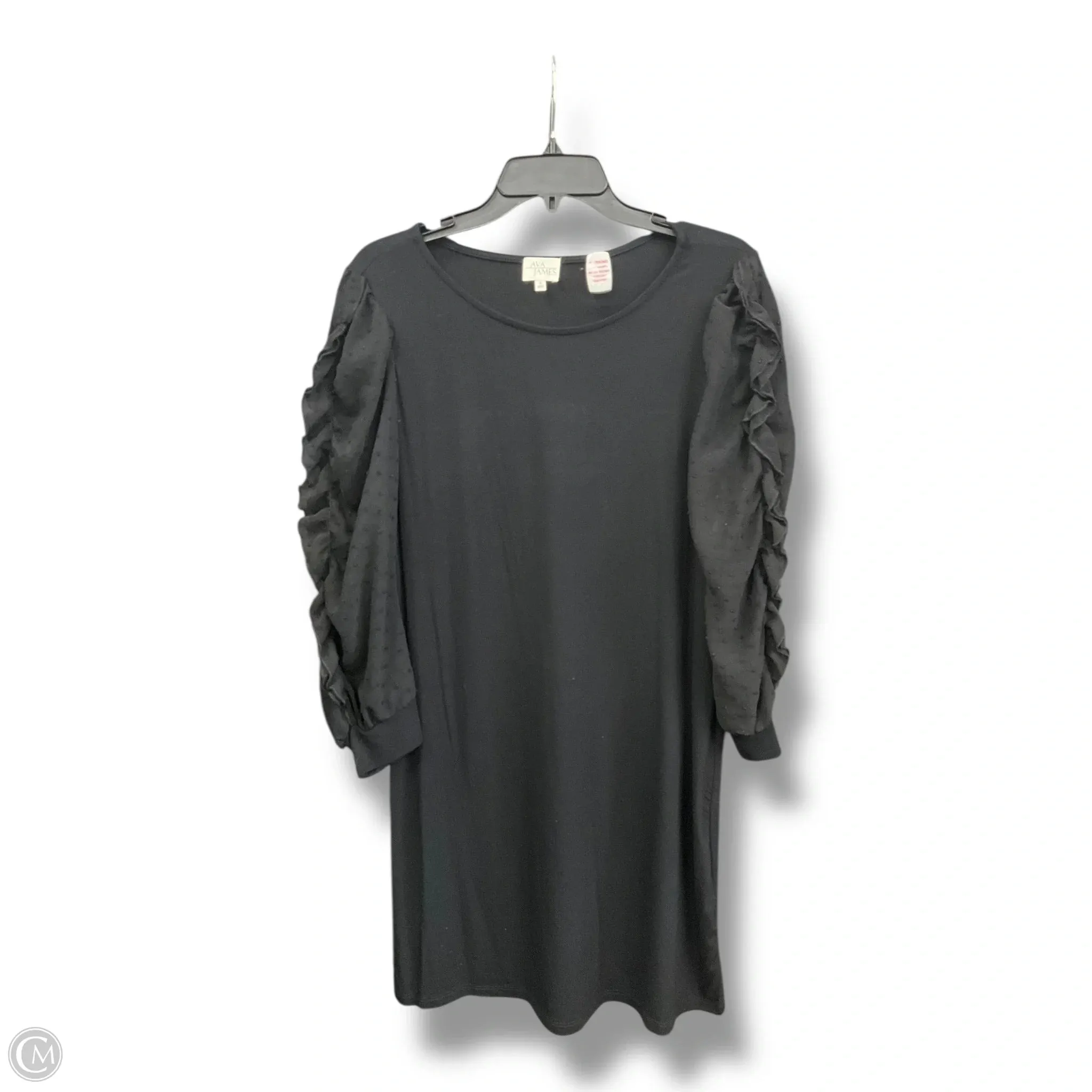 Vintage feel Soul Warm Dress Party Short By Ava James In Black, Size: S