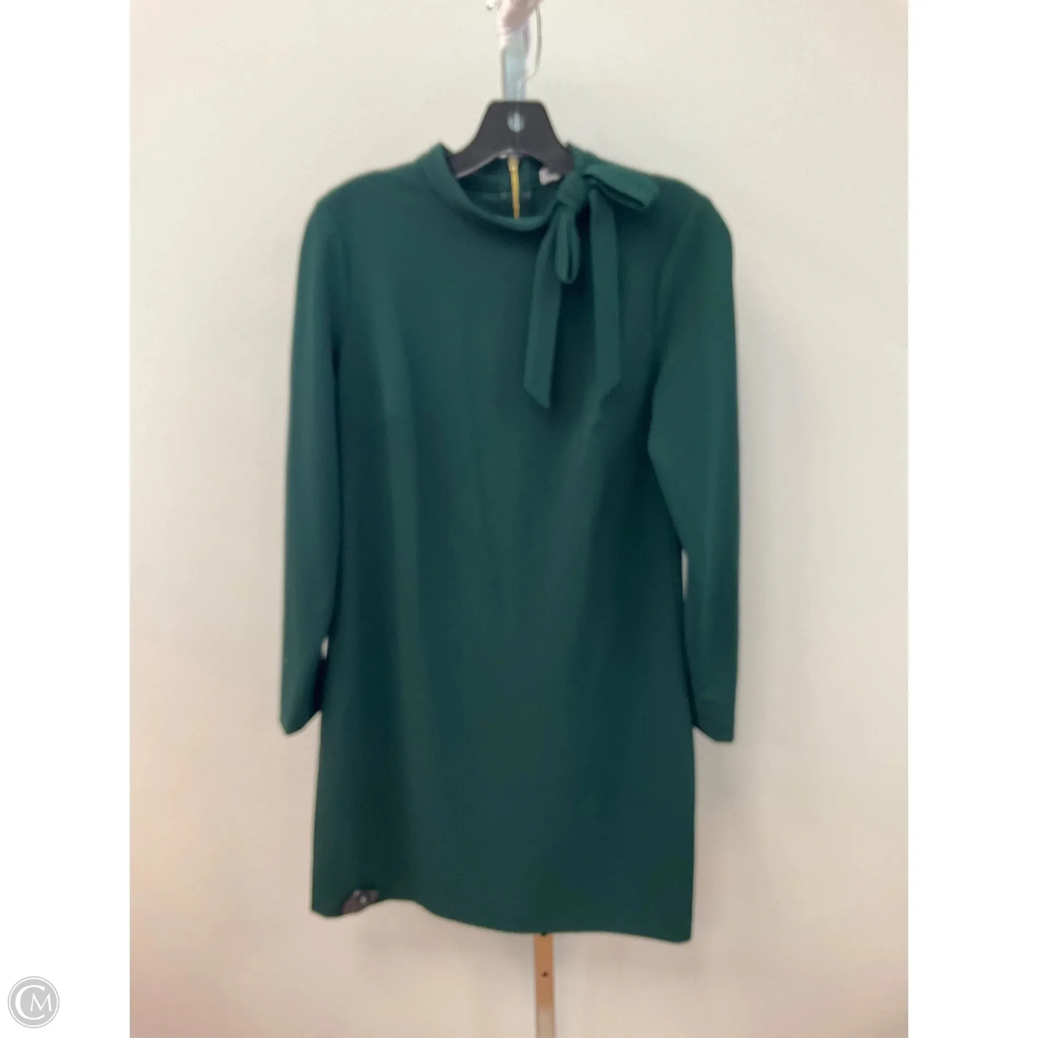 Dress Party Short By Calvin Klein In Green, Size: 10 Metallic Finish Cool Motion