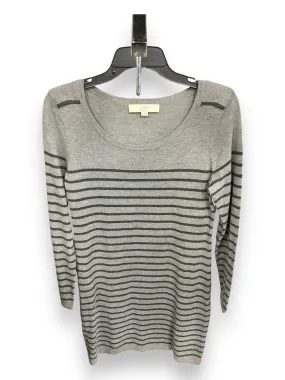 Fall Style Dress Sweater By Loft In Striped Pattern, Size: M