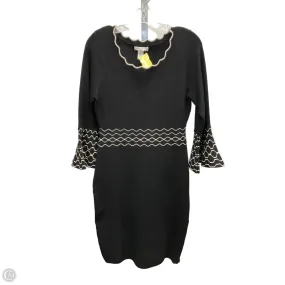 Dress Sweater By London Times In Black, Size: M Elegant Cut Understated Charm