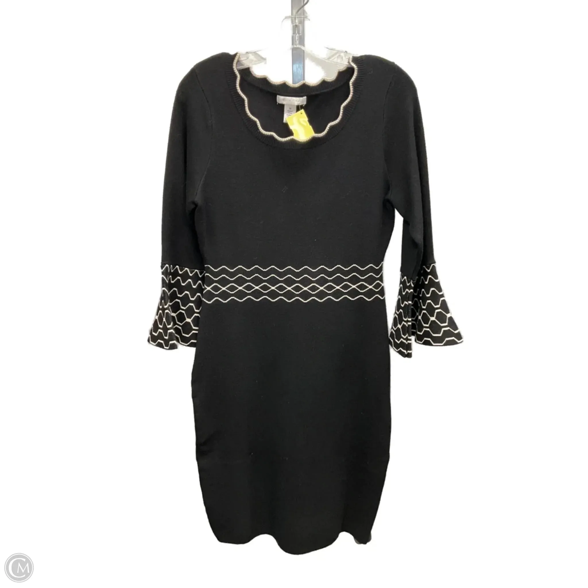 Cool Frame Flex Fit Dress Sweater By London Times In Black, Size: M