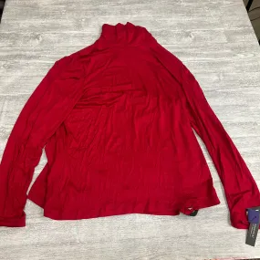 AdjustableClosure Top Long Sleeve By Apt 9 In Red, Size: Xlp