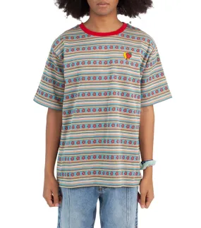 Sky High Farm Jacquard Flower T-Shirt Multi MoistureControl Lining UltraSoft Texture