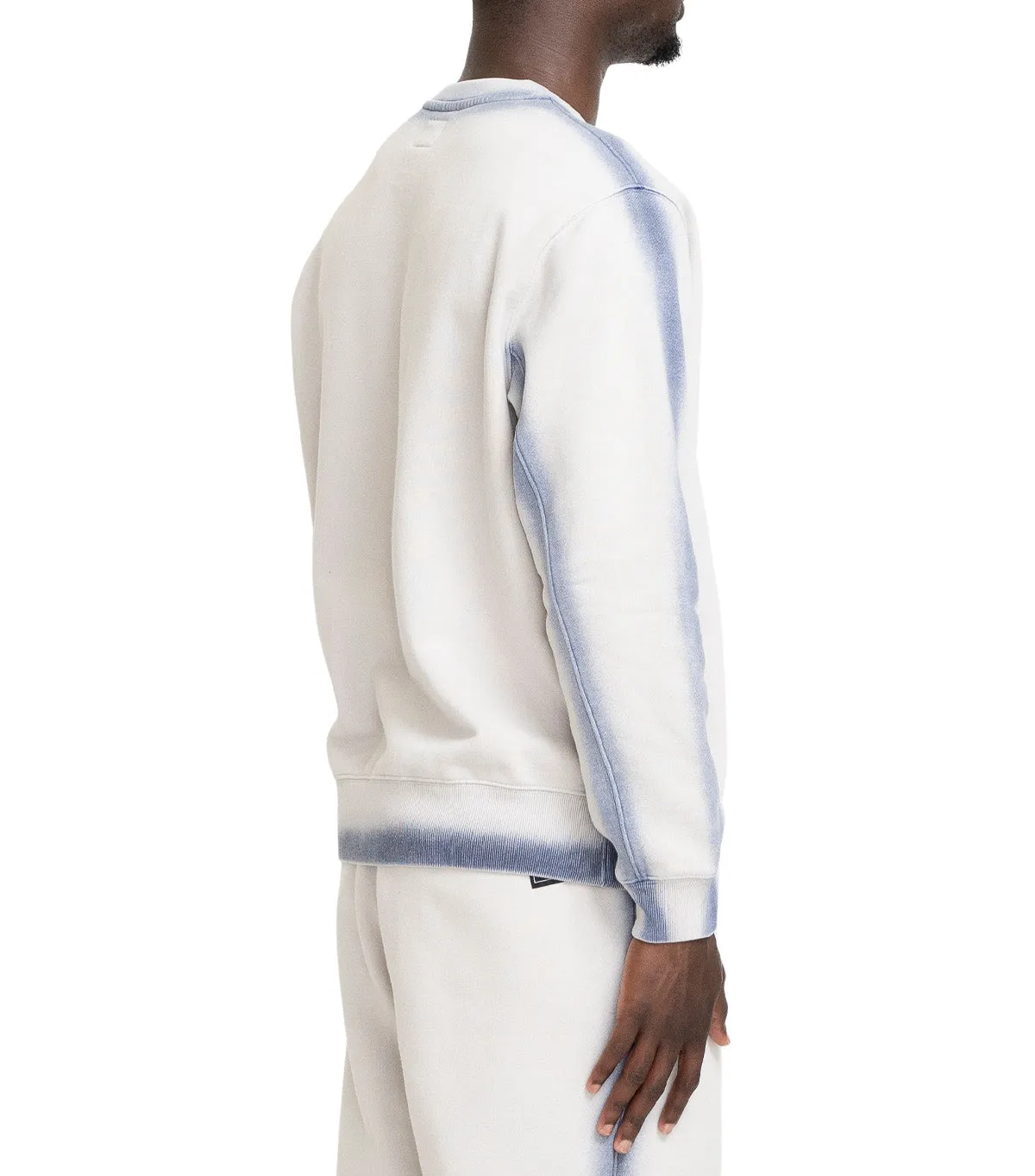 The Trilogy Tapes Overdyed Crew Grey Blue StretchComfort