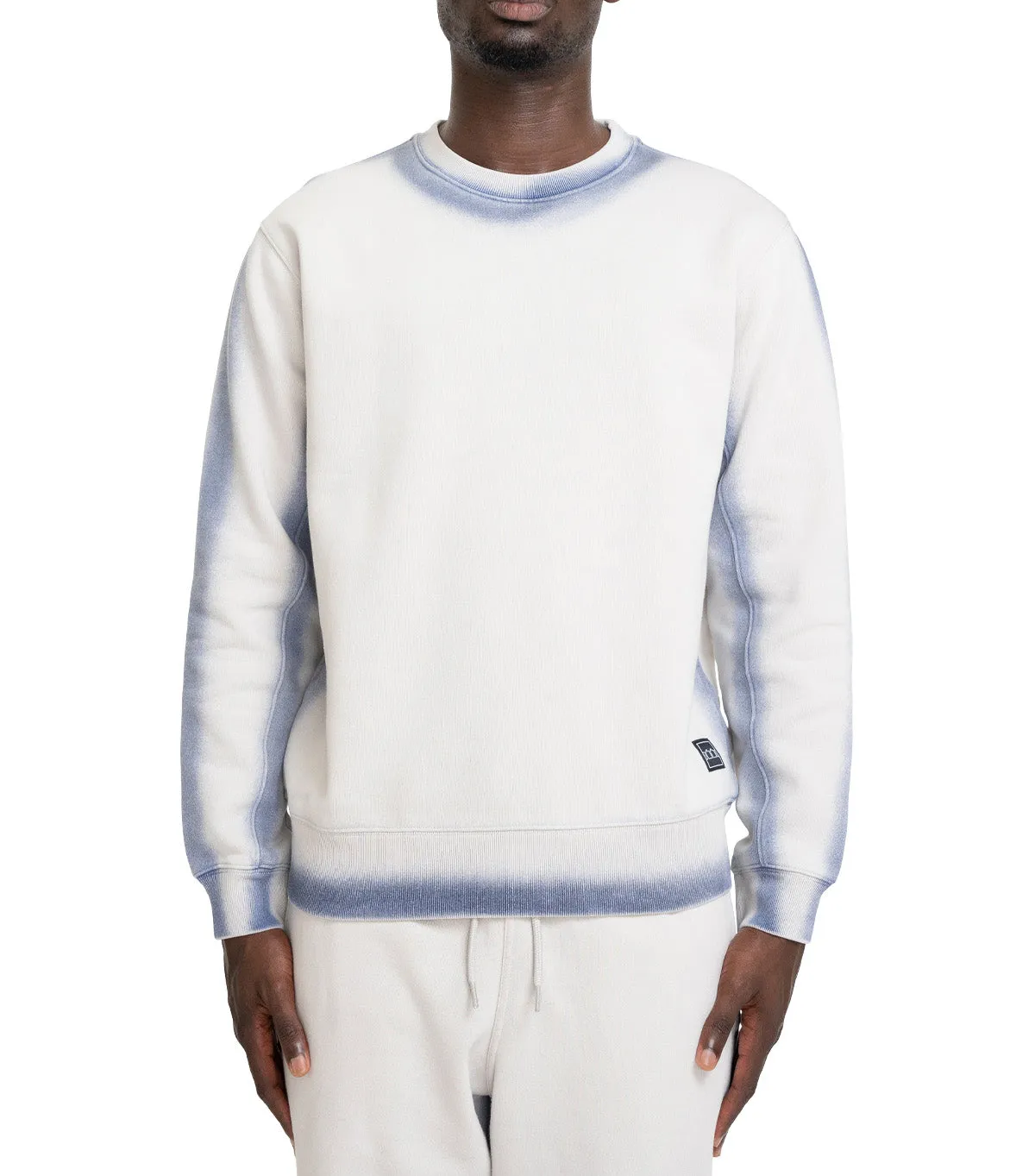The Trilogy Tapes Overdyed Crew Grey Blue Work Ready HypoallergenicMaterial