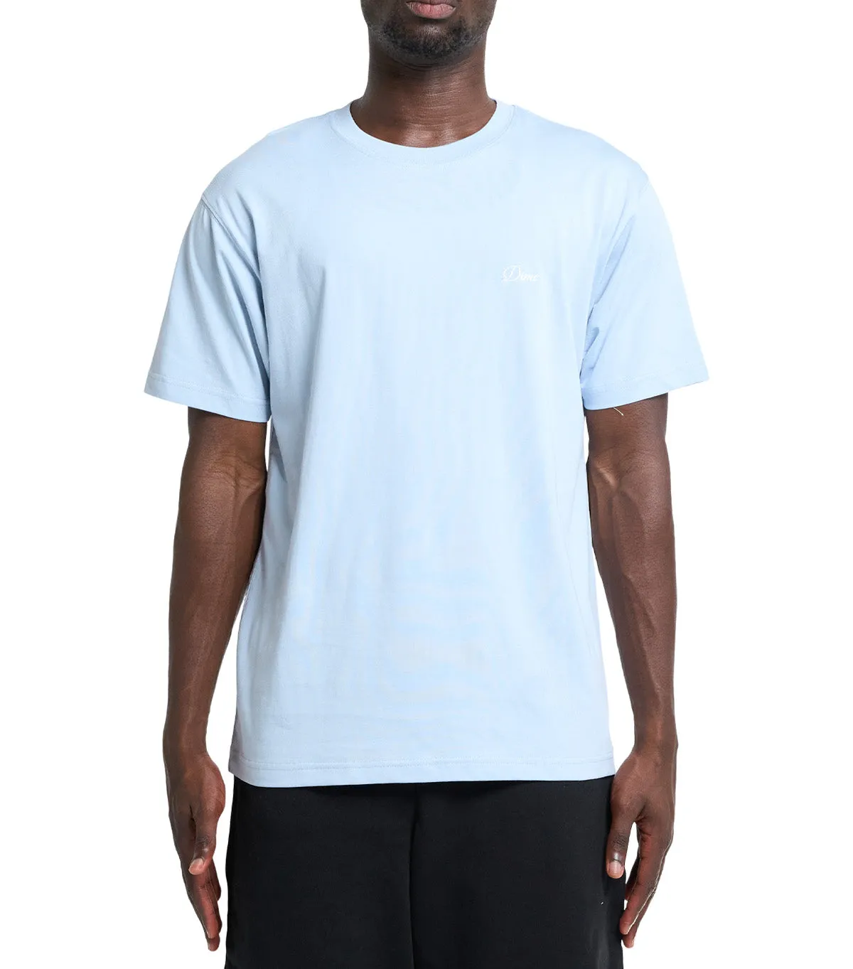 VersatileCuff AbrasiveReinforcedZones Dime Cursive Small Logo T-Shirt Blue Fog