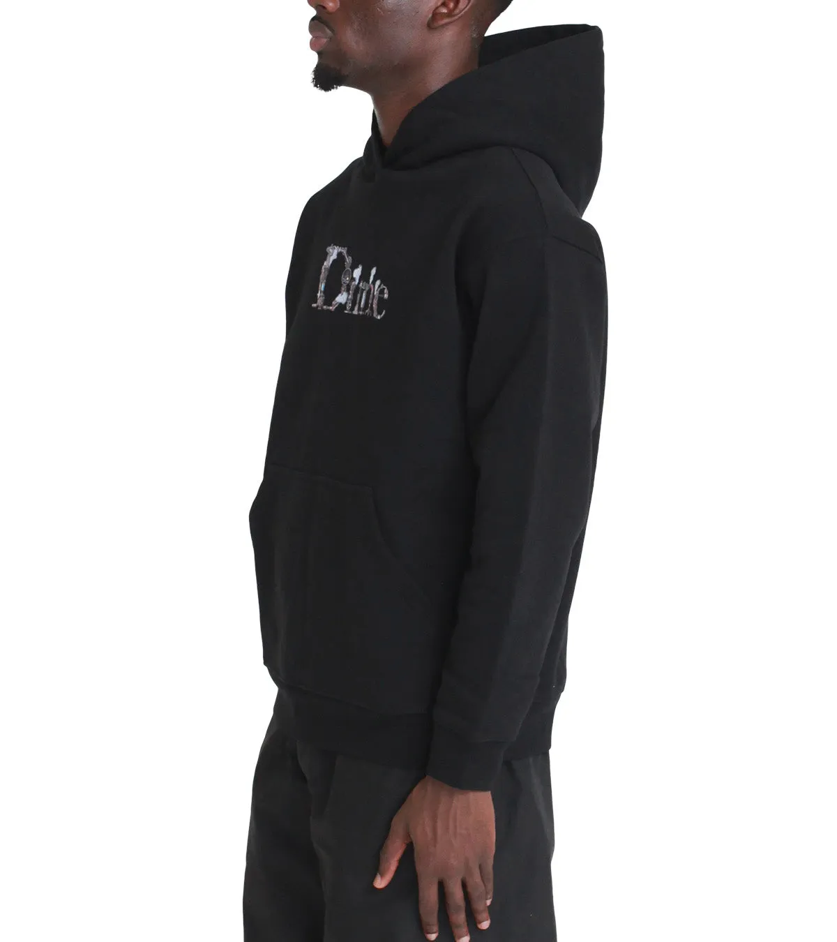 Dime Classic Steampunk Hoodie Black Organic Cotton Dance Light