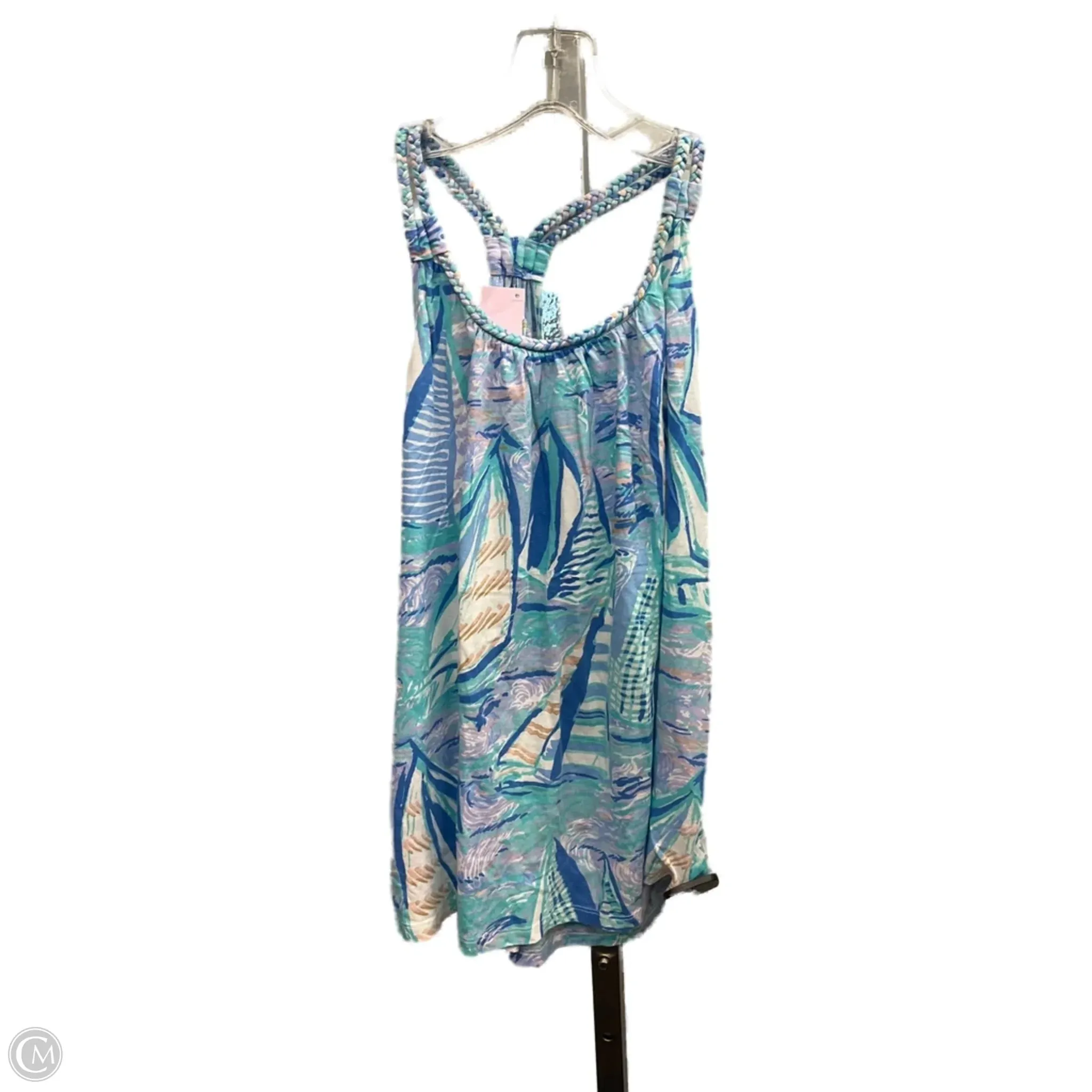 China Cool Top Sleeveless Designer By Lilly Pulitzer In Blue, Size: S
