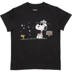 Joy Mood Stone Glow Youth Peanuts Happy Campers Tee