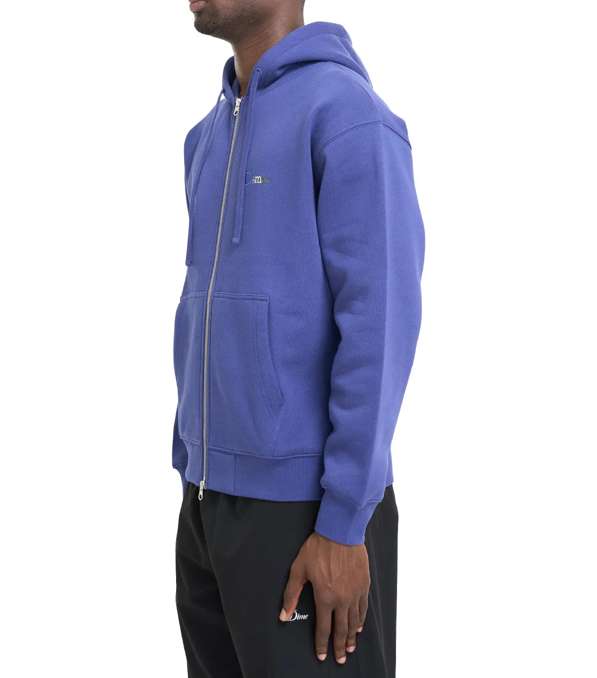 Dime Friends Zip Hoodie Night Blue AntiBacterialTreatment WrinkleResistantFabric