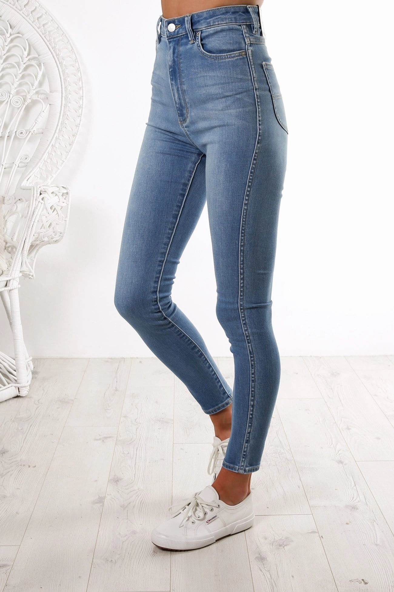 Fit Layer Hi Rider Jean Lennon Blue