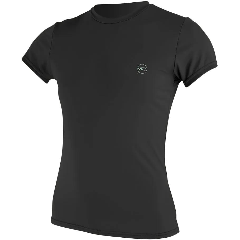 Women's Basic Skins 30  Short Sleeve Sun Shirt DoubleLayered Collar Gym Safe