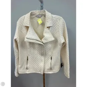 Jacket Moto By Isaac Mizrahi Live Qvc In Cream, Size: S TemperatureRegulating